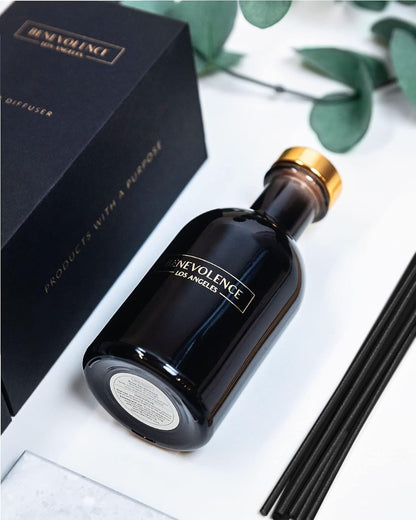 Reed Diffusers for Home, Rose & Sandalwood Relaxing Fragrance | Aromatherapy Reed Diffuser Sticks with Gift Box, Scented Sticks for Bathroom | Home Décor